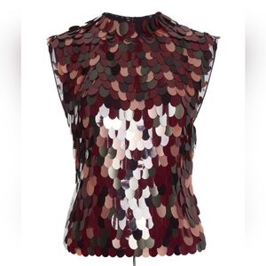 Dries Van Noten Carmasa Sequin Embellished RUNWAY NWT Top SZ FR 36 SZ US 2-4
